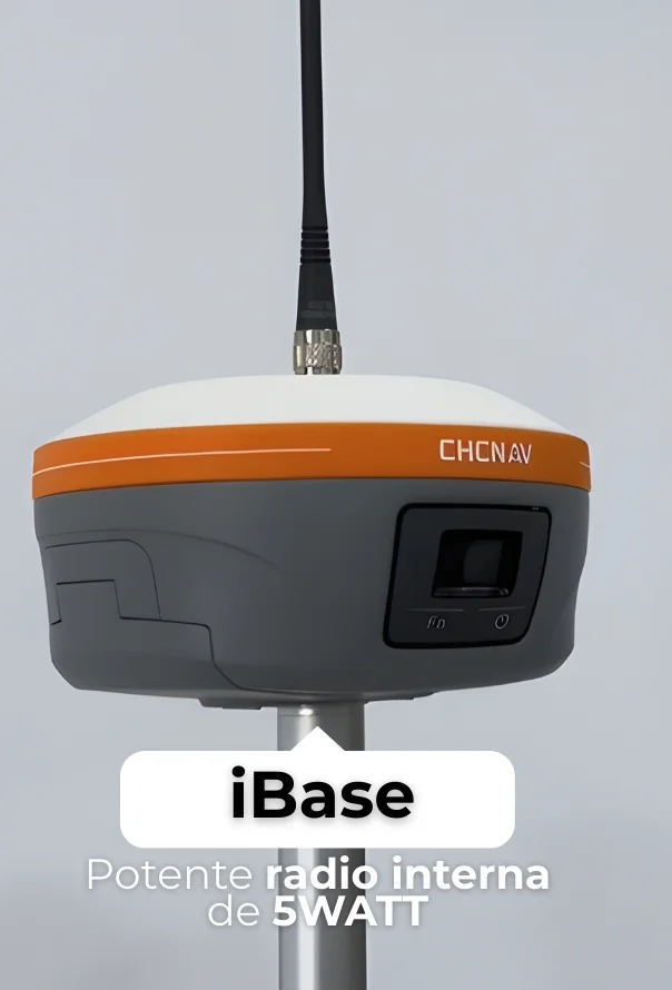 Estación base GNSS CHCNAV iBase con antena y radio interna