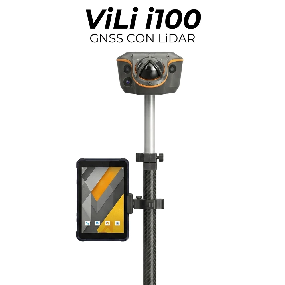 Receptor GNSS ViLi i100 CHCNAV con LiDAR integrado y tablet controladora