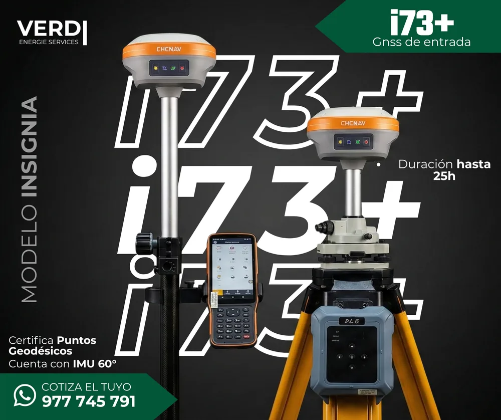 i73+ modelo insignia, GNSS de entrada con IMU 60 grados