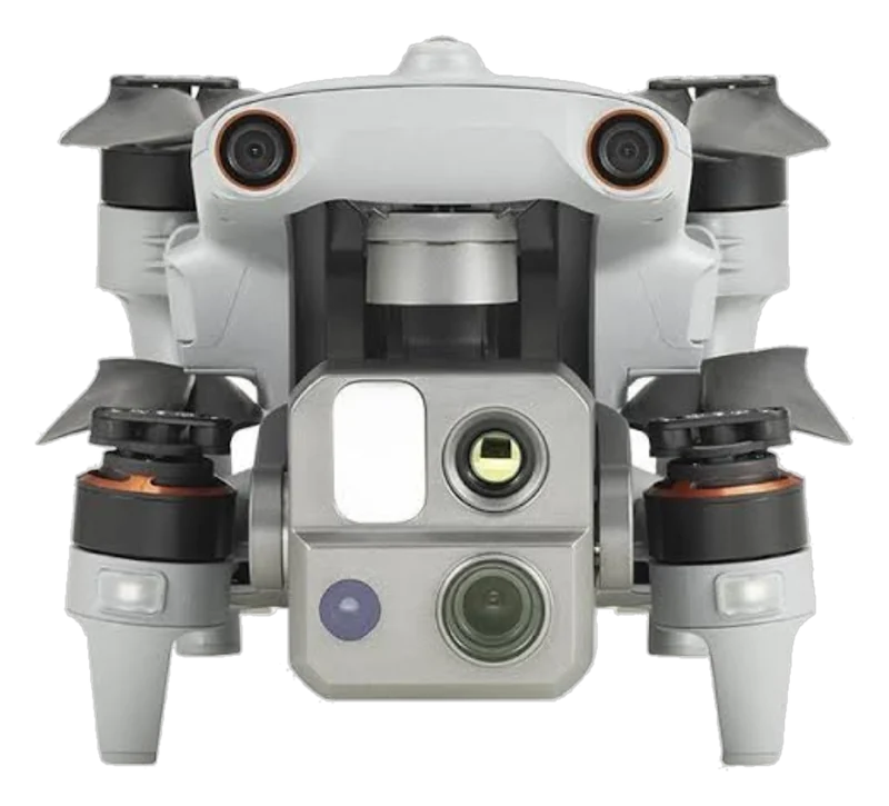 Vista frontal del Autel EVO Max 4T con sensores de evasión