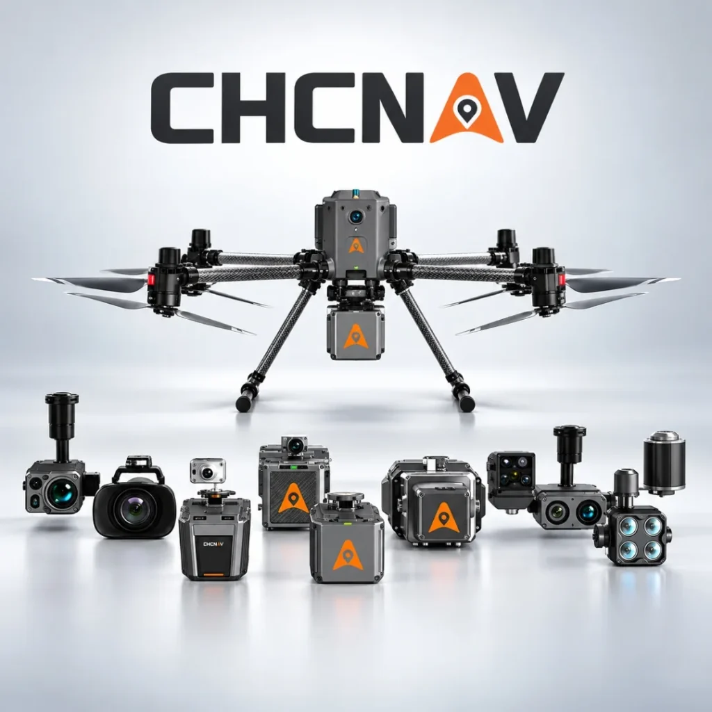 Dron CHCNAV X500 con su familia de sensores intercambiables