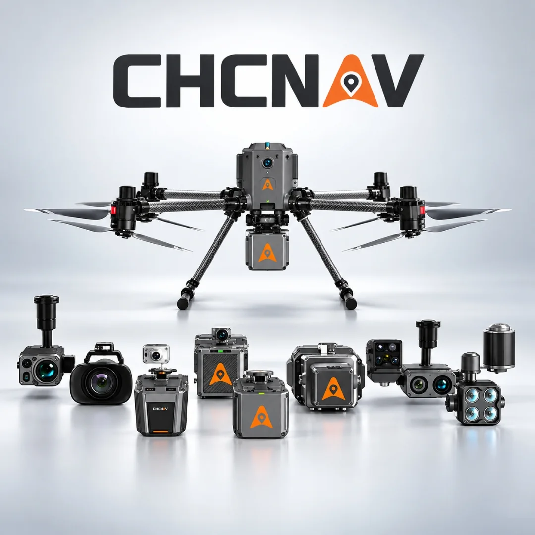 Dron CHCNAV X500 con su familia de sensores intercambiables
