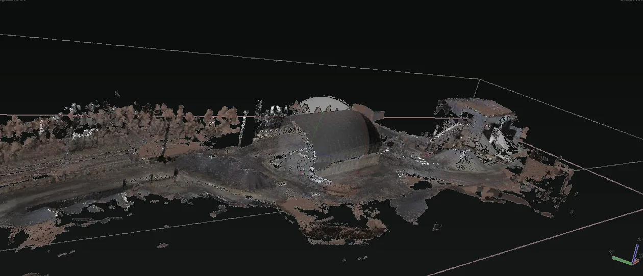 Nube de puntos de un levantamiento LiDAR, entregable que deben precisar los términos de referencia