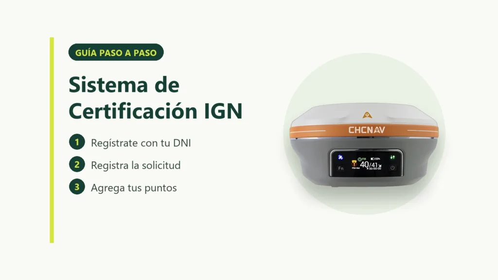 Sistema de Certificación del IGN: cómo solicitar códigos de puntos geodésicos